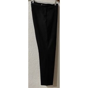Talbots 16 Lexington Pants Ponte Stretch Knit Black Slim Skinny Pockets Sz 16